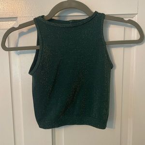 NWT Free People Cropped Sparkle Shirt